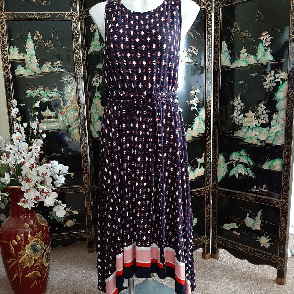 NWT Westport Sleeveless Dress with Shark bit hem